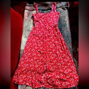 Reformation floral persimmon dress Sz 4